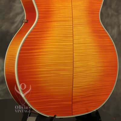 1988 Guild Artist Award in RARE Orange Sunburst w/ flame maple back + sides image 14