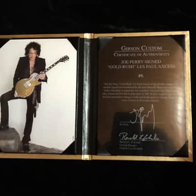 Gibson  Custom Shop Joe Perry Signed "Gold Rush" Les Paul  2019 Goldtop image 12