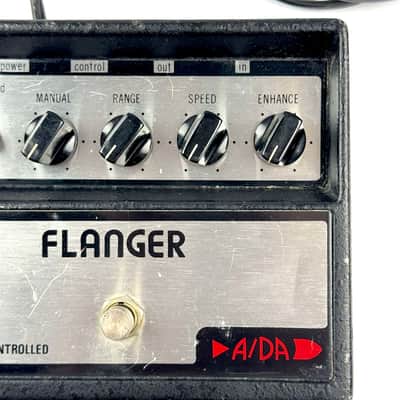 A/DA Flanger 1980s - Silver Original with power cord.With a foot pedal, you can change speeds like a Leslie! image 4