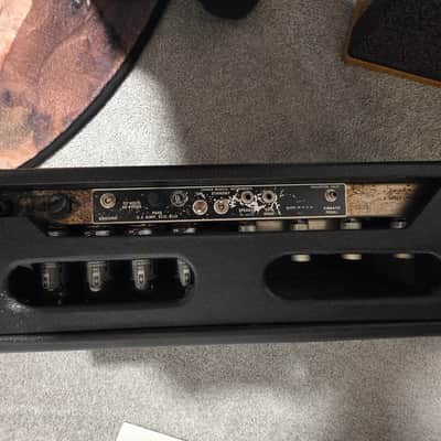 Fender Showman Head 1966 - Black with Blue mesh image 5