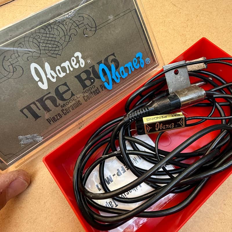 Ibanez The Bug vintage acoustic instrument guitar pickup made in Japan with orginal box 70’s image 1