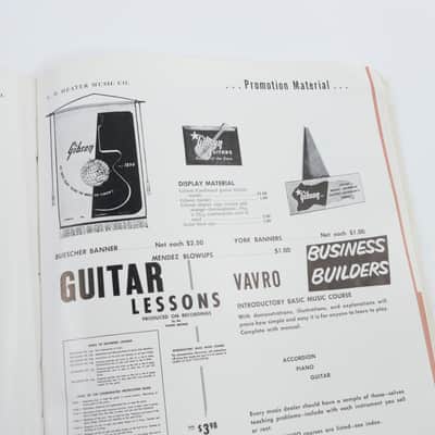 1956 L.D. Heater Catalog Music Company Catalog Gibson, Harmony, Kay, National, Etc. Case Candy image 6