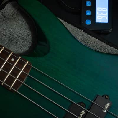 Vantage Bass PJ 330BG 1980's - Trans Green Vintage Korean made image 12
