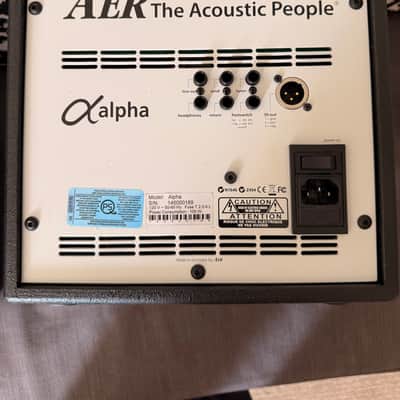 AER Alpha 2-Channel 40-Watt 1x8" Acoustic Guitar Combo 2020s - Black image 5