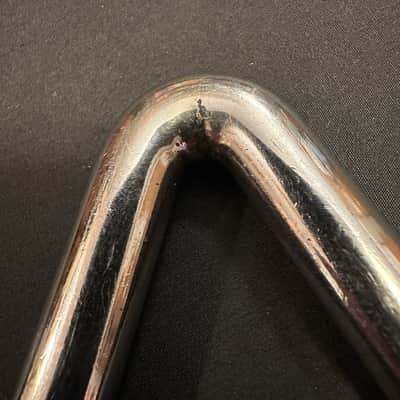 Alan Abel 6" Symphonic Steel Triangle w/LP Double Loop Clip - EXCELLENT image 8