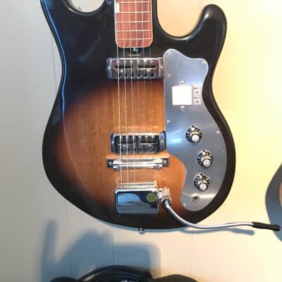 Beltone Electric Guitar 1960's 2 Tone Burst with Tremolo image 5