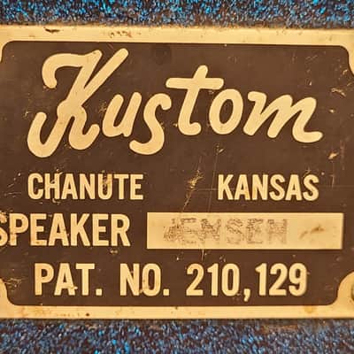 Vintage Kustom Tuck N Roll 2X15 Bass Speaker Cabinet 70's Tested image 2