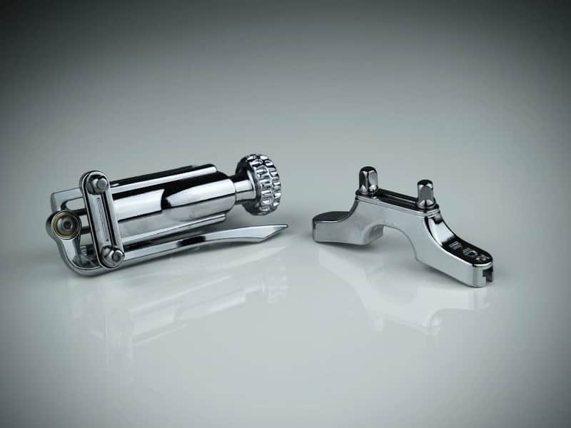 INDe SB1U Snare Strainer and Universal Butt Plate Set - Chrome image 1