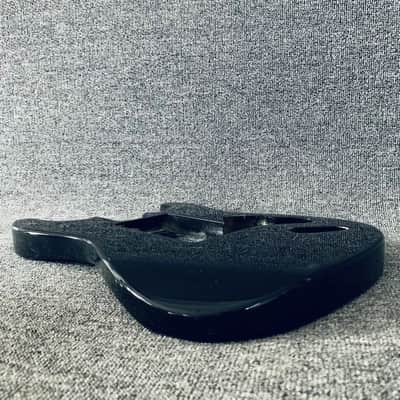 Black Stratocaster Style Guitar Body with Finish Damage image 8