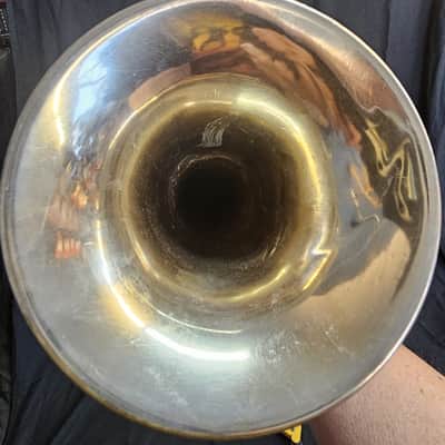 King made by H N White American Stndard Bb Cornet 1920 - silver plate image 12
