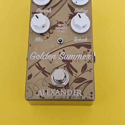 Alexander Pedals Golden Summer Reverb/Delay 2010s - Gold image 1