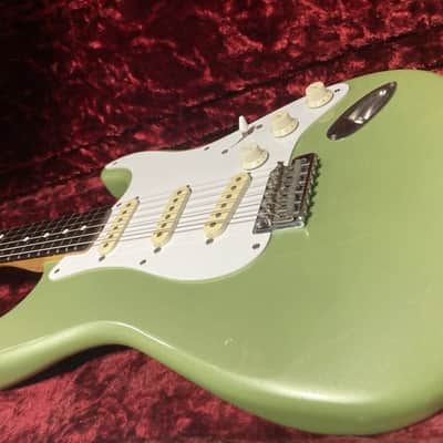 Bill’s Brothers ST Type Surf Green Made in Japan Electric Guitar Used image 2