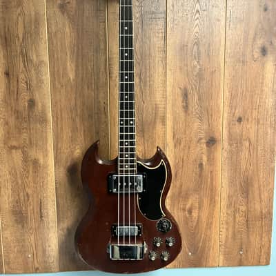 Gibson EB-3 Vintage SG Bass 1969 Walnut headstock repair EB3 image 2
