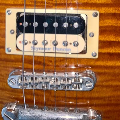 ESP LTD EC-1000 deluxe FM - Amber Sunburst Electric guitar made in Korea image 6