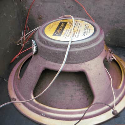 Marshall #1969 Pinstripe Cabinets with Two Matched Quads of Celestion G12M 20W T1221 Greenbacks 1967 image 9
