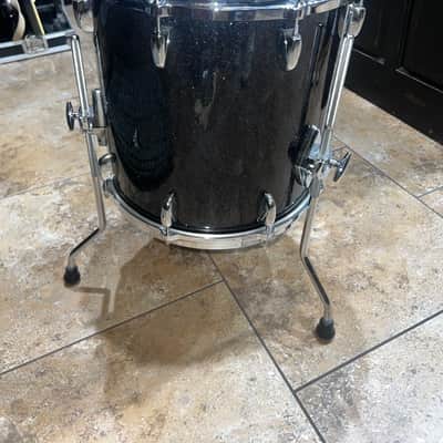 Gretsch USA Custom 14 x 14 floor Tom in Black Glass - Black Glass image 3