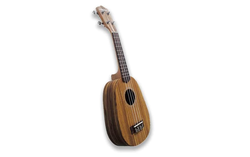 Suzuki PINEAPPLE Zebrawood Soprano Ukulele w/Sealed-Geared Tuning Machines & Lightweight Padded Gig-Bag 21" Natural Satin Finish - Indivdually serialized image 1