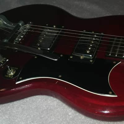 Doublecut red with Tremolo 1971 made by ASCO Japan, very rare image 6