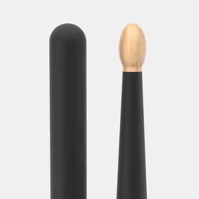 Pro-Mark Mike Portnoy ActiveGrip Hickory Oval Wood Tip Drumsticks Black *BRAND NEW* image 4