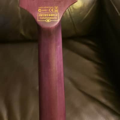 Left Handed Schecter C4 GT DIAMOND SERIES  2020 Satin Purple image 6