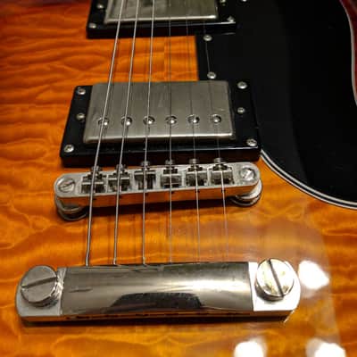 Epiphone SG G-400 Deluxe Quilt Top Root Beer Burst | Reverb