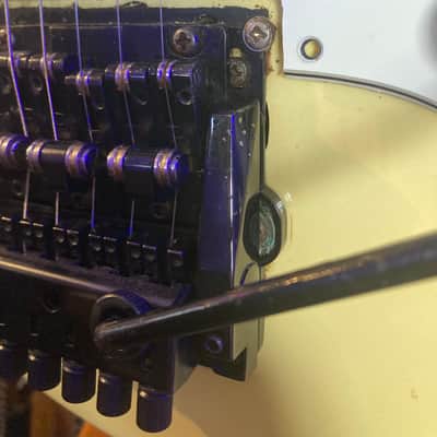 Charvel Model 3A MODDED Washburn Wonderbar , Vintage Duncan JB Double White MIJ c. 1987 - Faded Pearl White Sparkle image 16
