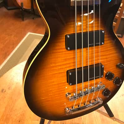 2000 Epiphone Les Paul Standard 5-String Bass Tobacco Sunburst image 5