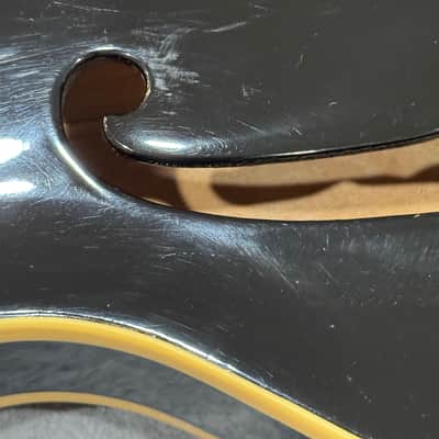 Aria Pro II TA Black ‘N’ Gold Vintage Semi-Hollow Electric Guitar, Early 1980s, Made in Japan image 23
