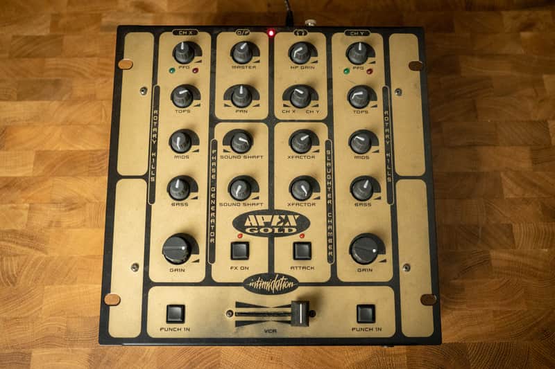 Intimidation Apex Gold rotary DJ mixer (mid-90s) image 1