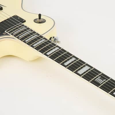 Corona CHB-2000 Harry Big Button Vintage White Strap Lock Electric Guitar image 6