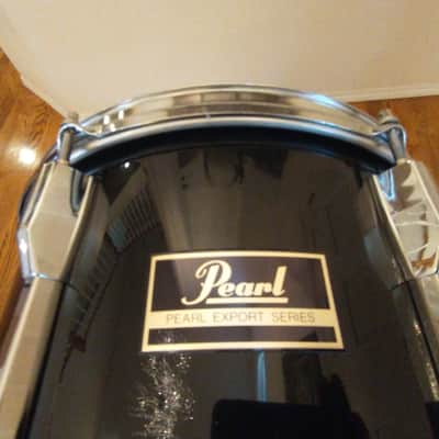 Pearl Export 13 round x 11 rack tom gloss black mint condition image 9