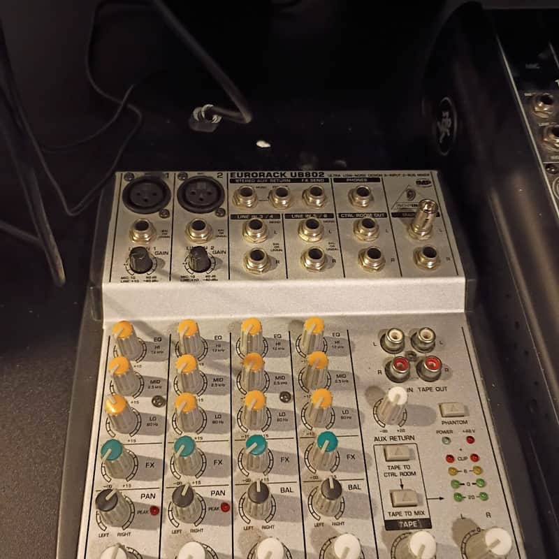 Behringer Eurorack UB802 8-Input 2-Bus Mixer 2000s - Silver image 1