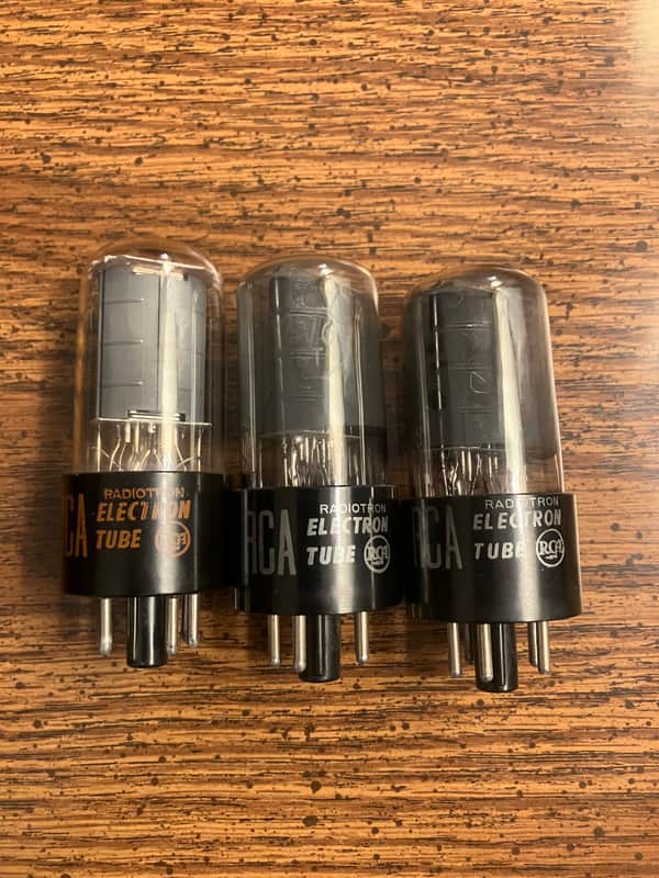 RCA 6V6GT Black Plates - lot of 3 tubes image 1