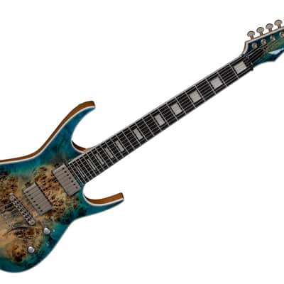 DEAN Exile Select 7-string Burled Poplar electric GUITAR NEW Satin Turquoise image 1