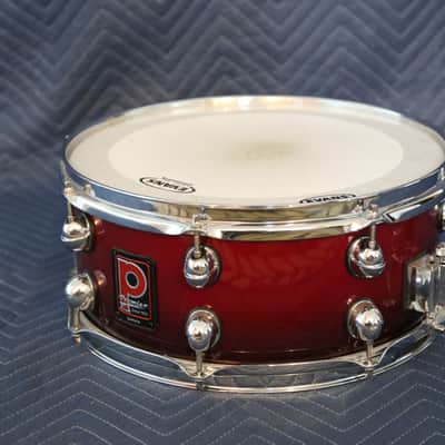 Premier Genista Birch Heavy Rock Five Piece 22/12/14/16 and 14 snare Cherry Fade Lacquer image 16