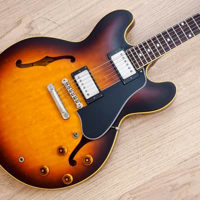 1981 Greco Super Real SA1200 Vintage Long Guard Lacquer 335 w/ Dry Z PAFs & Case, Japan image 1