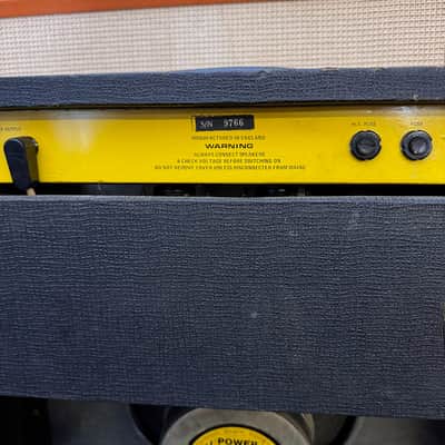 Vintage 1970s *1973* Carlsbro 50 Top Guitar Valve Amplifier 1x12 Combo Powertone imagen 8