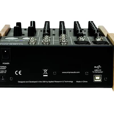 ART TubeMix Five Channel Mixer with USB and Assignable 12AX7 Tube, Black image 2