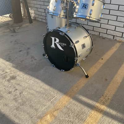 Rogers "Big R" Drums - 1970s - Silver Mist image 7