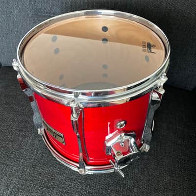 Pearl BLX tom 12x10” 1989 - Sequoia red image 8