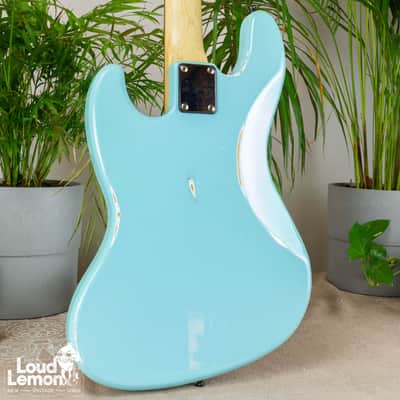 Bacchus BJB-1R Universe Series Jazz Bass 2000s Sonic Blue Relic image 9