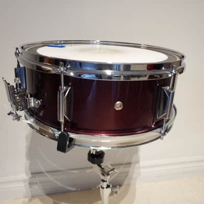 BURGUNDY Snare Drum 14"x5" - Motown 6 Lug - Gorgeous Ultra Clean image 8
