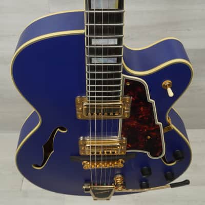 Used D'angelico Deluxe 175 Semi-hollow Electric Guitar Matte Blue image 7