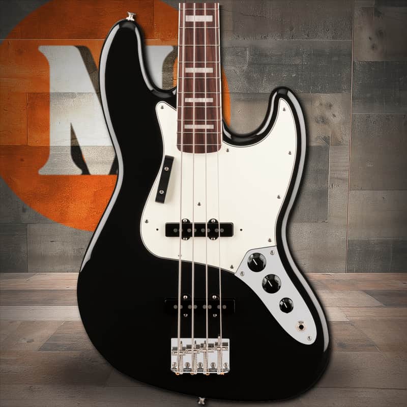 Fender Vintera III Early '70s Jazz Bass Rosewood Fingerboard - Black image 1