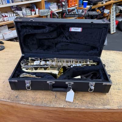 Used Yamaha YAS-23 Alto Sax Saxophone with Case Mouthpiece Neck Strap Just Serviced image 1