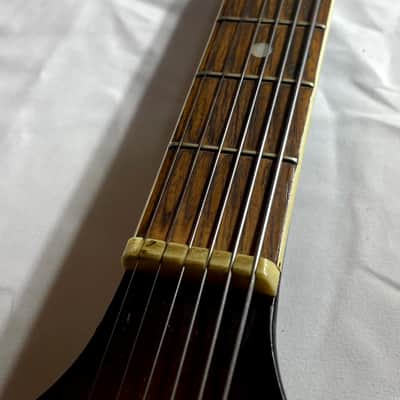 Vintage Kingston 1960's Electric Guitar - Tobacco/Sunburst two tone dual pickups image 12
