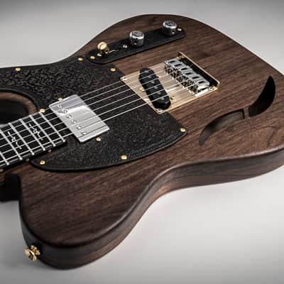 Mithans Guitars T'roots (American Walnut) boutique electric guitar image 12