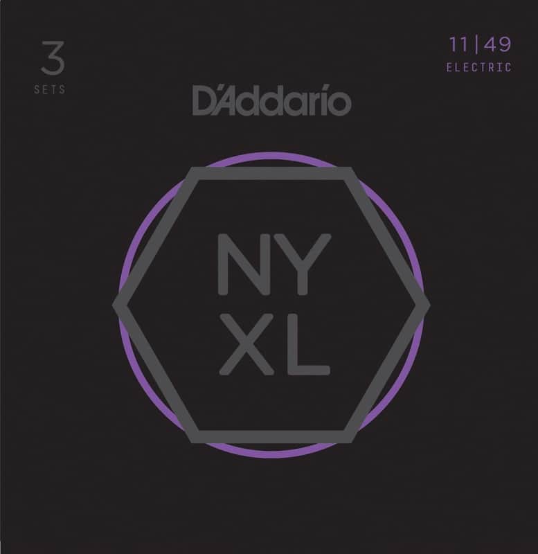 D'Addario NYXL1149-3P Nickel Wound Electric Guitar Strings 3-Pack, Medium Gauge image 1