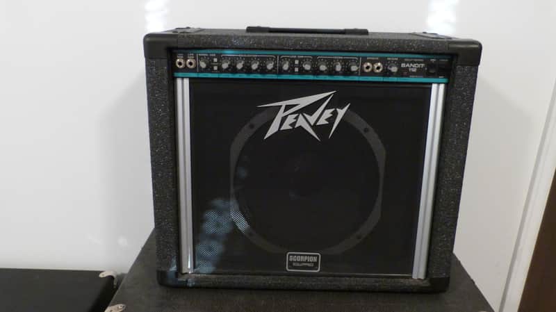 Peavey Solo Series Bandit 112 1992 Teal Stripe image 1