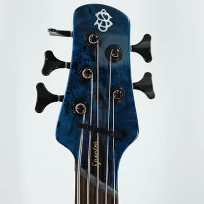 Spector NS Dimension 5 5-String Multi-Scale Bass w/ Fishman Pickups - Black and Blue Gloss image 4